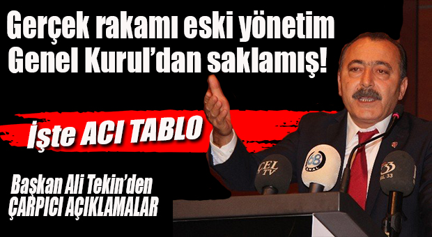 MERSİN İDMANYURDU’NDA ACI TABLOYU BAŞKAN TEKİN AÇIKLADI