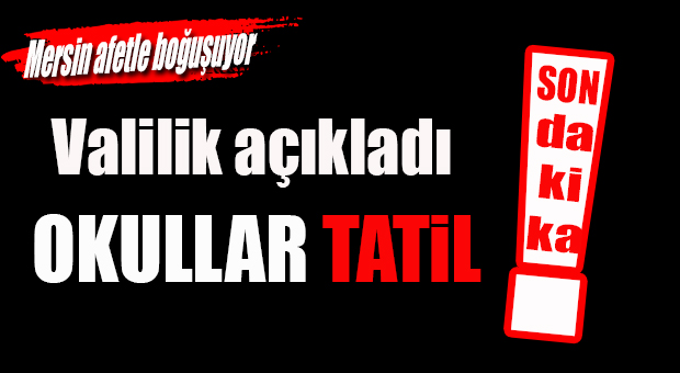 FLAŞ GELİŞME… OKULLAR TATİL EDİLDİ