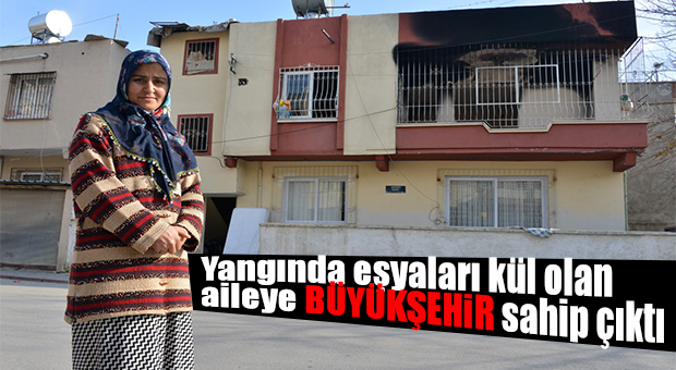 BÜYÜKŞEHİR BELEDİYESİ YANGININ YARALARINI SARIYOR