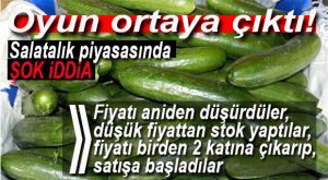 SALATALIKTA OYNANAN OYUN ORTAYA ÇIKTI