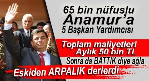 ANAMUR BELEDİYESİ’NDE “5 BAŞKAN YARDIMCISI” POLEMİĞİ