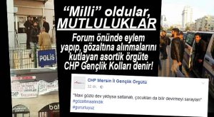 FORUM ÖNÜNDE EYLEM YAPMAYA ÇALIŞAN CHP GENÇLİK KOLLARI ÜYELERİ GÖZALTINA ALINDI
