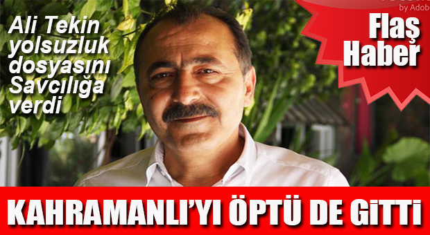 TEKİN, ÖNCE SAVCILIĞA BELGELERİ VERDİ ARDINDAN İSTİFA ETTİ