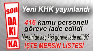 YENİ KANUN HÜKMÜNDE KARARNAME YAYINLANDI