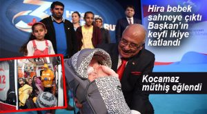 KAR AFETİNDE DOĞUMA YETİŞTİRİLEN HİRA BEBEK, KOCAMAZ’LA TANIŞTI