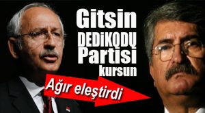 CHP LİDERİ’NDEN FİKRİ SAĞLAR’A SERT ELEŞTİRİ