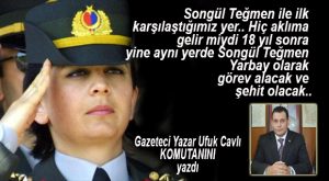 UFUK CAVLI, “SONGÜL YARBAYI YAZDI