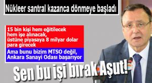 AŞUT’LU MTSO BARSELONA’DA EĞLENSİN, ANKARA SANAYİ ODASI MERSİN’İ PARSELLESİN