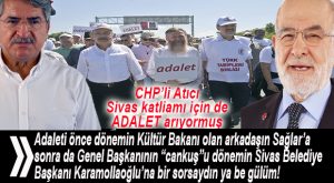 CHP’Lİ ATICI: “SİVAS’TA YAKILAN İNSANLIK İÇİN ADALET ARIYORUZ!”