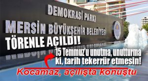 DEMOKRASİ PARKI AÇILDI