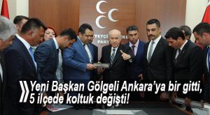 MHP’DE 5 İLÇE BAŞKANI DEĞİŞTİ