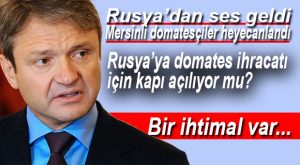 RUSYA’DAN “DOMATES” AÇIKLAMASI