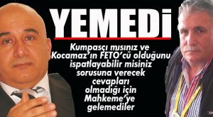 KUMPAS İDDİASIYLA SUÇLANAN ŞEHİTOĞLU VE GÖKTAŞ MAHKEME’YE GELMEDİ!