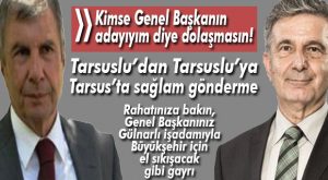 TALAY: “KİMSE KENDİSİNİ GENEL BAŞKANIN ADAYI OLARAK GÖSTERMESİN”
