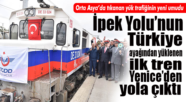 BAKÜ-TİFLİS-KARS DEMİRYOLU HATTI’NDA TÜRKİYE’DEN İLK TREN YOLA ÇIKTI