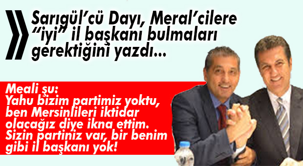 İYİ PARTİ MERSİN İL BAŞKANI TARTIŞILMAYA BAŞLANDI… ESKİ TDH’Lİ GÖZ MÜ KIRPIYOR?