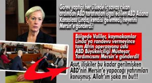 ASLAN AŞUT, SURİYE’DE YPG’YE ABD DESTEĞİNİ SORMAMIŞ DA MERSİN’E ABD NE YATIRIM YAPABİLİRİ KONUŞMUŞ…