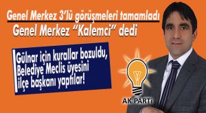 AK PARTİ GÜLNAR İLÇE BAŞKANI ATAMASI YAPILDI