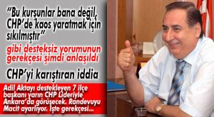 MACİT ÖZCAN DA TOPA GİRDİ… AKTAY İÇİN GENEL BAŞKAN’DAN RANDEVU