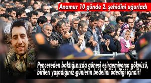ANAMUR, AFRİN ŞEHİDİNİ BİNLERLE UĞURLADI
