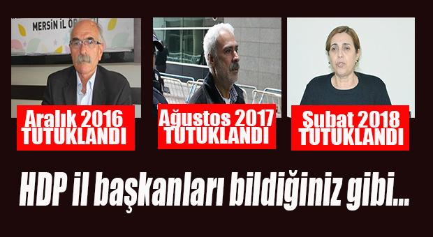 HDP MERSİN İL BAŞKANI DEMİRTAĞ TUTUKLANDI