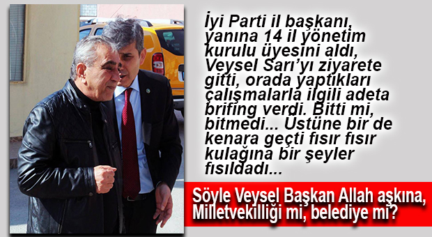 İYİ PARTİ İL YÖNETİM KURULUNDAN VEYSEL SARI’YA ZİYARET…
