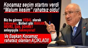 KOCAMAZ’IN 2019’UN STARTINI VERMESİNDEN KİMLER RAHATSIZ OLDU? BAŞKAN KOCAMAZ AÇIKLADI!
