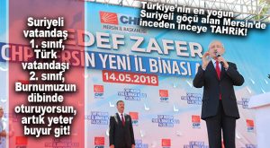 KILIÇDAROĞLU MERSİN’DE SURİYELİLER ÜZERİNDEN KAŞIDI