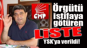 FLAŞ GELİŞME… CHP MERSİN LİSTESİ BELLİ OLDU