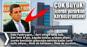 FATİH PORTAKAL ŞEHİR HASTANELERİNDEN MEMNUN DEĞİL(MİŞ)