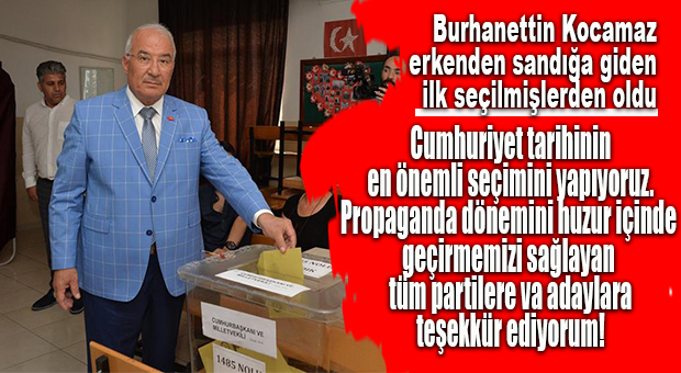 MERSİN’DE OY KULLANMA TÜM HIZIYLA SÜRÜYOR