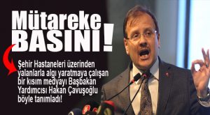 “BU ANCAK MÜTAREKE BASININ YAPACAĞI BİR ŞEY!”