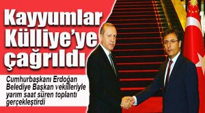 CUMHURBAŞKANI ERDOĞAN BELEDİYE BAŞKANVEKİLLERİNİ KABUL ETTİ