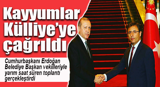 CUMHURBAŞKANI ERDOĞAN BELEDİYE BAŞKANVEKİLLERİNİ KABUL ETTİ
