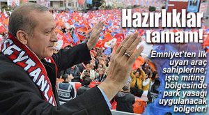ARAÇ SAHİPLERİNE “MİTİNG” UYARISI