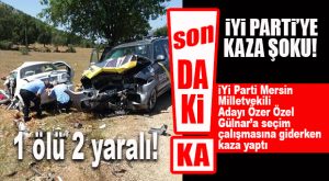 İYİ PARTİLİ ÖZER ÖZEL KAZA YAPTI: 1 ÖLÜ 2 YARALI