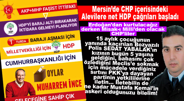 ŞİMDİ CHP DÜŞÜNSÜN: ALEVİLERE HDP ÇAĞRILARI BAŞLADI!