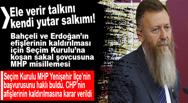 ŞİMDİ DE CHP’YE AFİŞ ŞOKU: “O AFİŞLERİ KALDIRIN!”