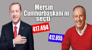 24 HAZİRAN MERSİN CUMHURBAŞKANLIĞI SEÇİM SONUÇLARI