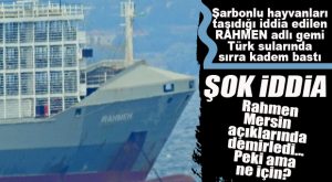 FLAŞ İDDİA… MERSİN DENİZLERİNDE ŞİMDİ DE ŞARBONLU “RAHMEN” MUAMMASI