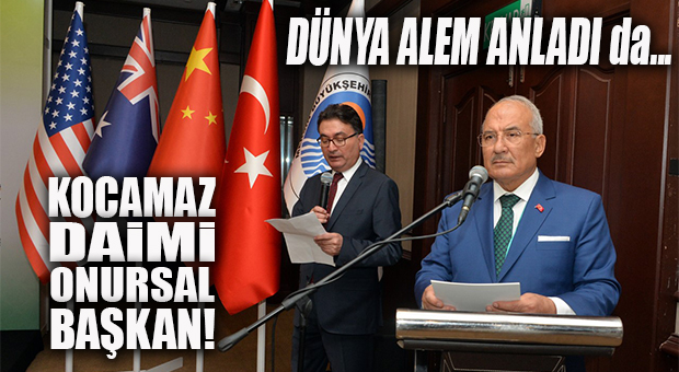 MERSİN BÜYÜKŞEHİR BELEDİYE BAŞKANI BURHANETTİN KOCAMAZ’A BÜYÜK ONUR
