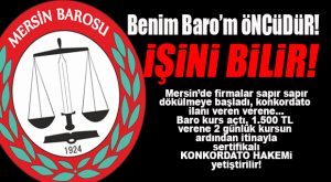 BİN 500 TL’YE KONKORDATO KOMİSERLİĞİ KURSU AÇILDI!