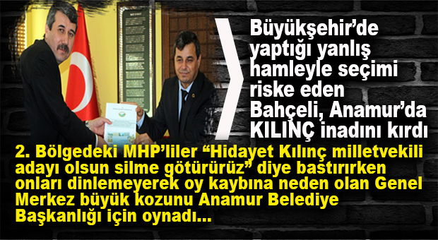 MHP ANAMUR BELEDİYE BAŞKAN ADAYINI BELİRLEDİ