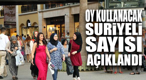 YEREL SEÇİMLERDE OY KULLANACAK SURİYELİ SAYISI AÇIKLANDI