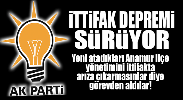 FLAŞ GELİŞME… AK PARTİ ANAMUR İLÇE TEŞKİLATININ İSTİFALARI ALINDI
