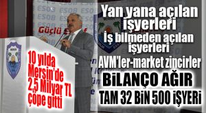 ESOB BAŞKANI DİNÇER AÇIKLADI: “SON 10 YILDA 32 BİN 500 İŞYERİ KAPANDI!”
