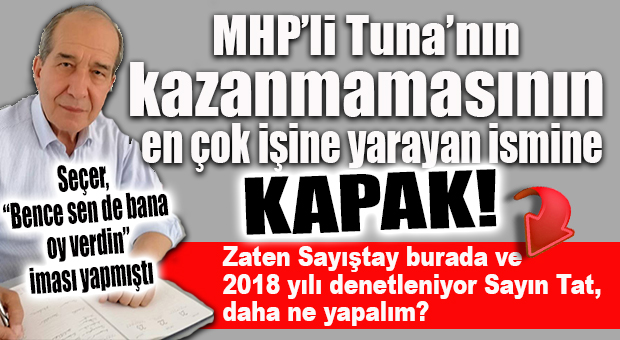 MAHMUT TAT’IN ŞOV GİRİŞİMİNE SAYIŞTAY CEVABIYLA “KAPAK”