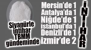 CHP’Lİ ANTMEN “SİYANÜRLE İNTİHAR VAKALARINI” MECLİS’E TAŞIDI… “NASIL TEMİN EDİYORLAR?”