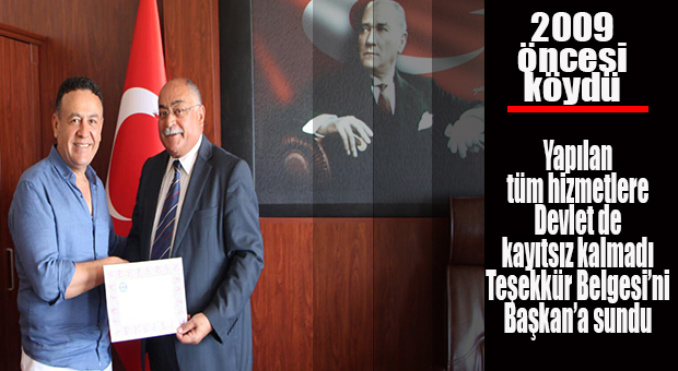 AYDINCIK YENİ BAŞTAN YARATILDI, KAYMAKAM BELEDİYE BAŞKANINA TEŞEKKÜR BELGESİ VERDİ!