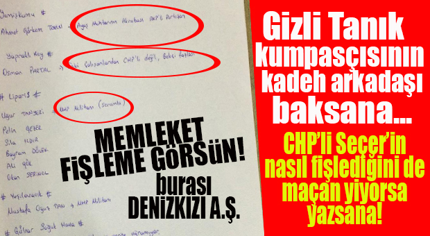 CHP’Lİ NASIL DA FİŞLEMİŞ! BELEDİYE ŞİRKETİNDE FİŞLEME SKANDALI… ÖNCE FİŞLEDİLER SONRA İŞLERİNDEN ETTİLER